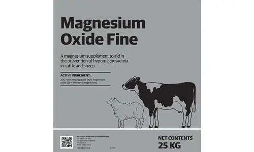 Magnesium Oxide Fine Product Label