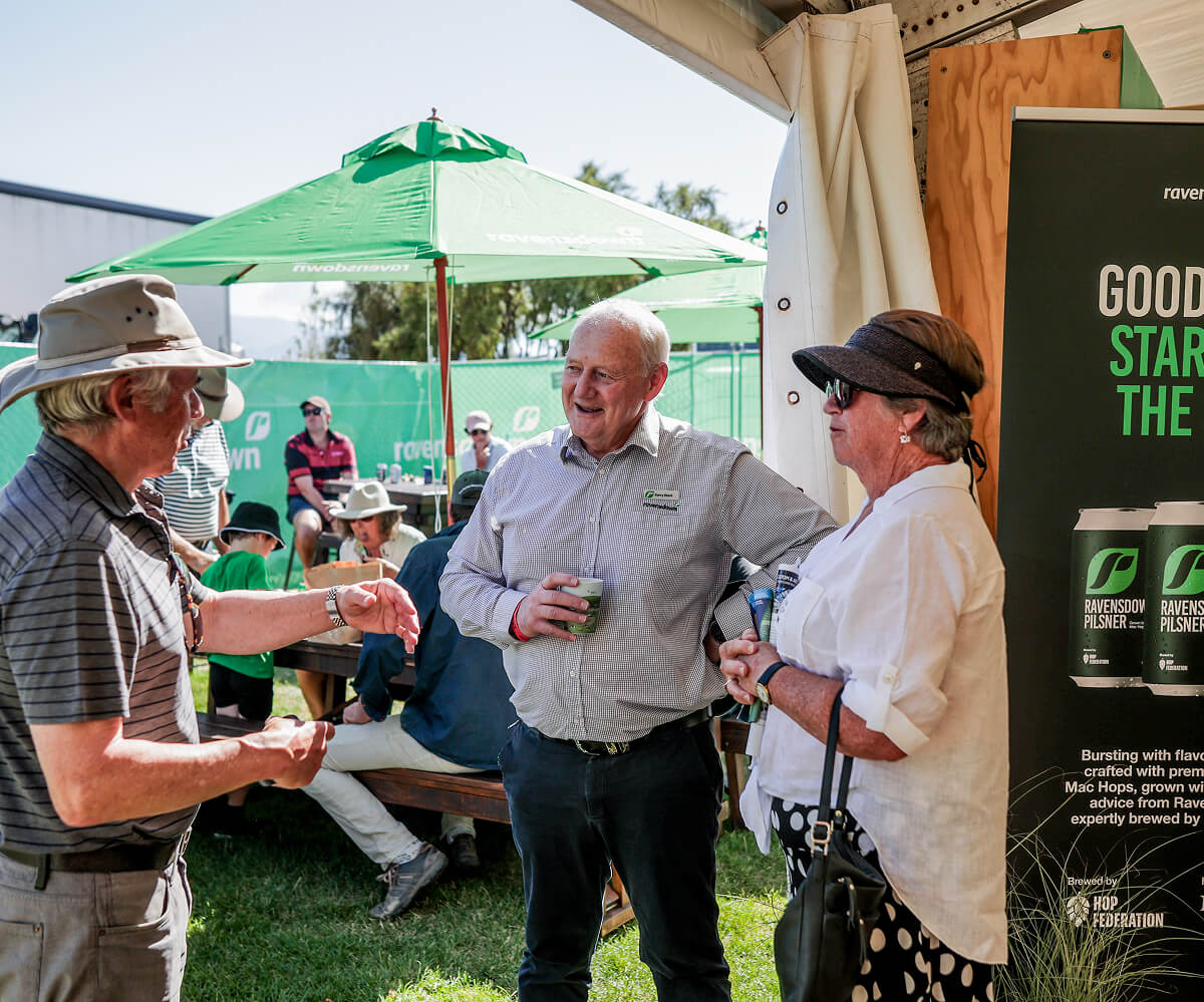 Wanaka Show 2025, Garry Diack Chatting With Shareholders